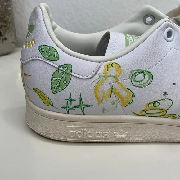 adidas Disney x Stan Smith Tinkerbell Peter Pan Lace Up Sneaker Trainer Size 9 - Picture 2 of 14